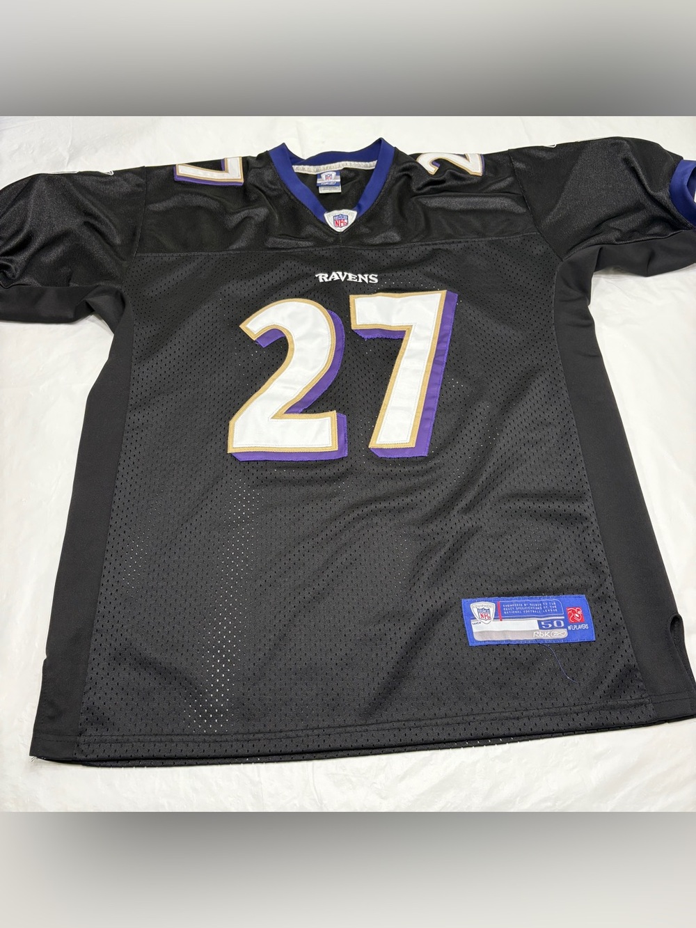 Ray Rice #27 Reebok Jersey Baltimore Ravens Black Men’s 50 XXL